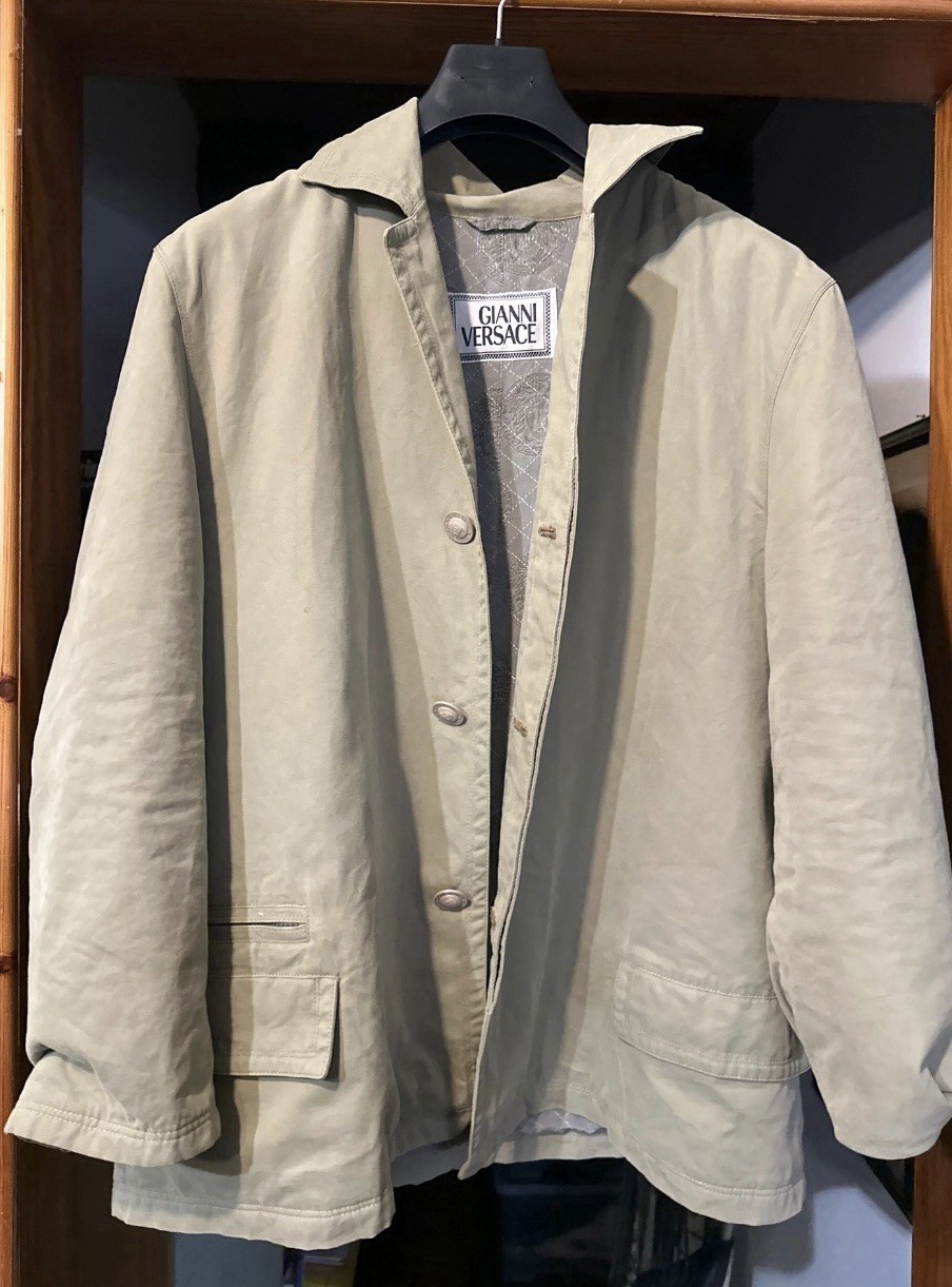 Gianni Versace Reversible Silk Coat Jacket Size M thumbnail 6
