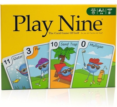 Play Nine - The Card Game Of Golf. New *Sealed In Box* 2-6 Players, Ages 8+