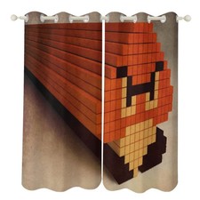 Size Custom Curtains Super Mario. 09 Personalised Bedroom Decor UV Protection