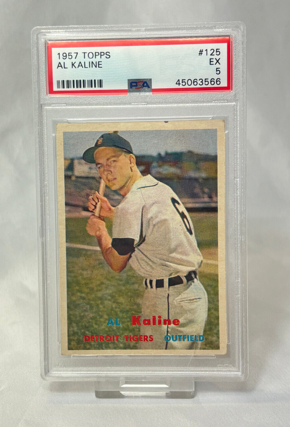 1957 Topps AL KALINE Baseball Card #125 PSA 5