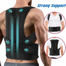 Men/Women Posture Back Lumbar Waist Support Corrector Brace Shoulder Belt Girdle
