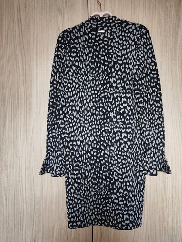Michael kors metallic print long sleeve dress womens size small - Picture 2 of 5