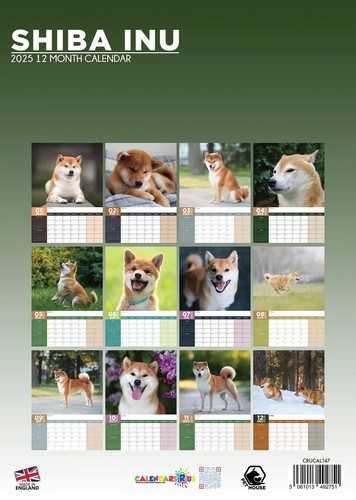 Calendario Shiba Inu 2025 - Imagen 3 de 3