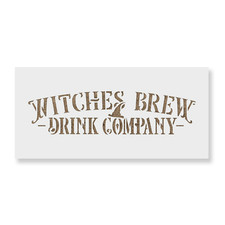 Witches Brew Label Stencil - Reusable Mylar Stencils for Painting