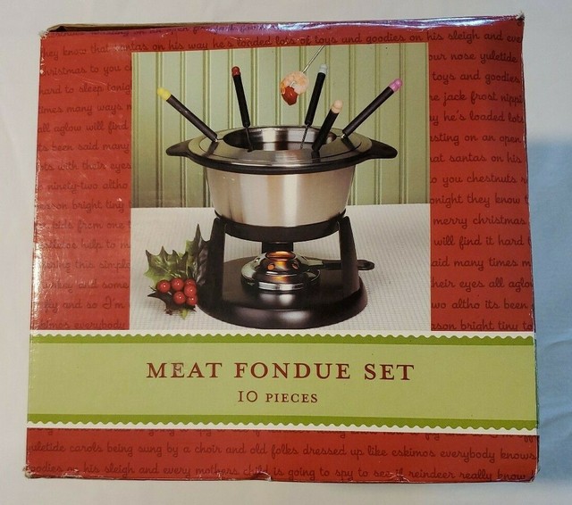 Trudeau 10 Piece Meat Fondue Set TD 283414V eBay