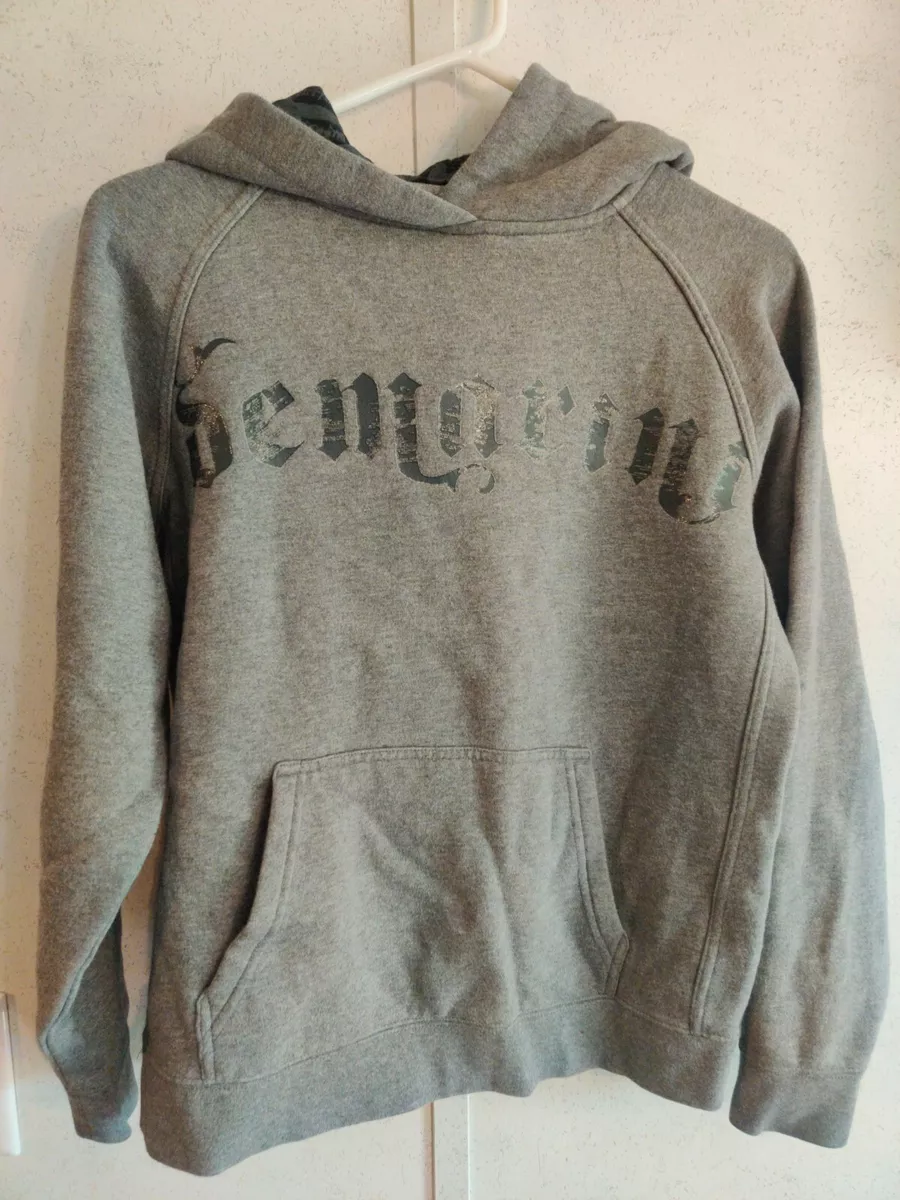 Demarini Youth Medium Gray Hoodie Hooded Sweatshirt Gently Used