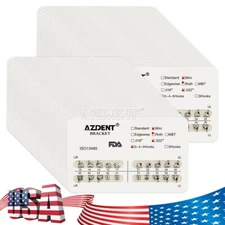 100Packs Dental Orthodontic Metal Brackets Braces Mini Roth 022 Hooks 345 AZDENT