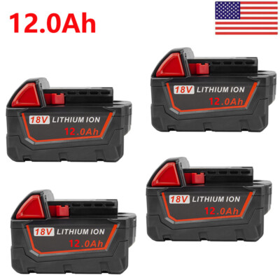 Capacity Battery Extended Li-Ion XC 18V 12AH for Milwaukee M18 M18B5 48-11-1841