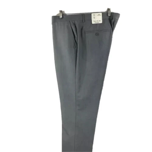Needle & Stitch Light Gray Suit Men's 2 Piece Slim Fit Flat Front Pants Size 46R - Image 4 of 4