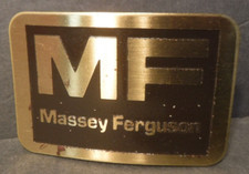 Brass Steel MF Massey Furguson Belt Buckle Far Tractor Implements Great Americ