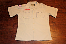 Boy Scouts of America BSA Youth Shirt Tan Large Vented Poly Microfiber No Patch