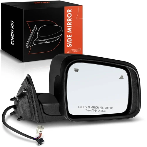 Passenger Black Power Heated Mirror w/ Memory for Jeep Grand Cherokee 2012-2022