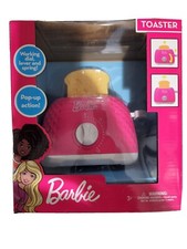 Barbie Toaster With Popup Toast And Timer Pretend Play Toy Kitchen