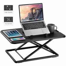 Sit- Stand Desk Height Adjustable Riser for PC Computer Screen Keyboard Laptop 