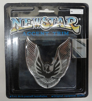 Vintage 80's 90's Firebird TRANS AM Bird Emblem Black/Silver
