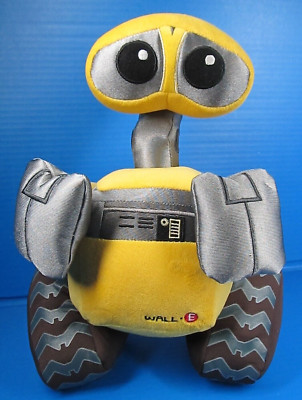 Disney Store Authentic Patch Pixar WALL-E Robot 15 inch Stuffed Plush