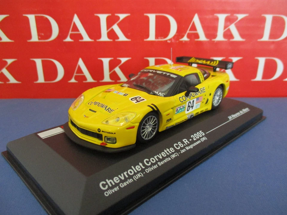 Die cast 1/43 Modellino Auto Chevrolet Corvette C6R 24H Le Mans 2005 - Immagine 2 di 4