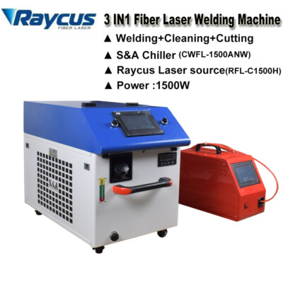 1500W 3in1 Fiber Laser Welding/Cleaning/Cutting Machine Laser Welder CE