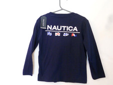 NWT NAUTICA Boys T-Shirt, S/P/CH 4 Navy Nautical Flags Tagged 26.50