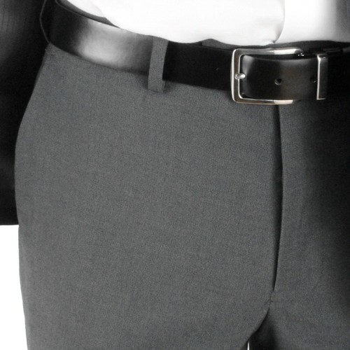 Paolo Giardini 2 Piece Men's Suit Slim Fit Birdseye Pattern 2 Button Light Grey - Picture 7 of 7