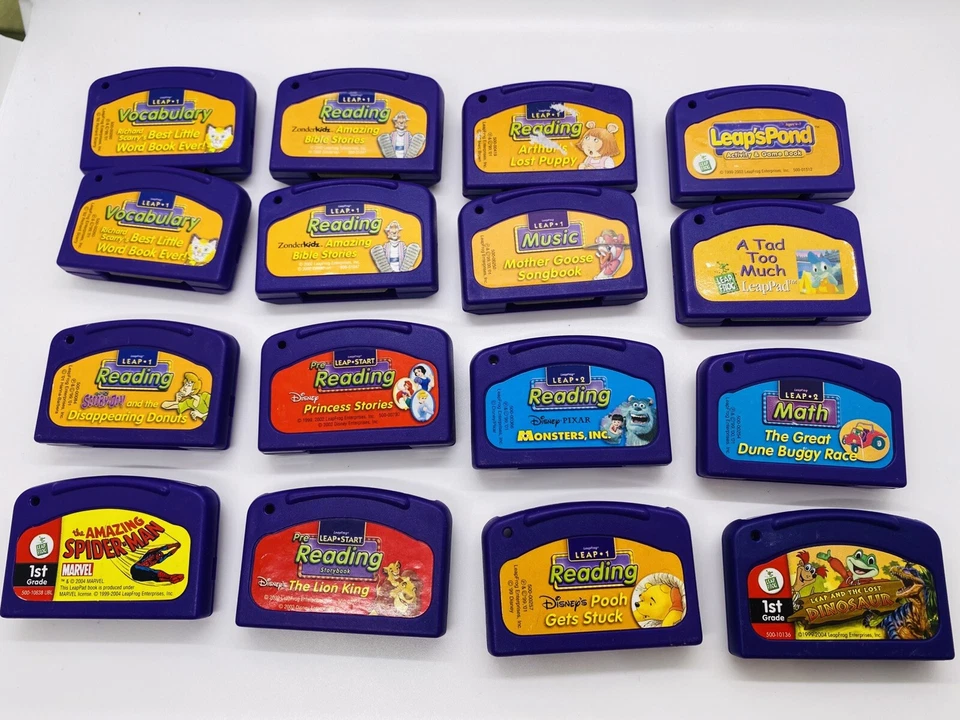 Lot of 16 Leapfrog Leapster Cartridges Mix Learning - Lion King - Spider-Man - Image 4 of 4