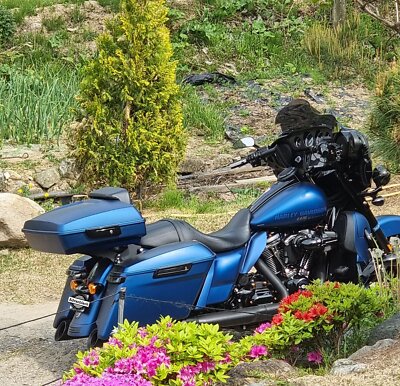 Legend Blue Denim Razor Tour Pack Pak For Harley Touring FLHR