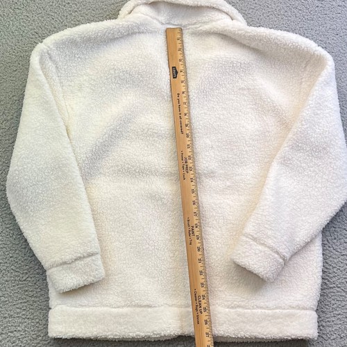 Skechers Women's Go Lounge Sherpa Zippered Jacket Sz Large Off White NWT - Picture 10 of 11