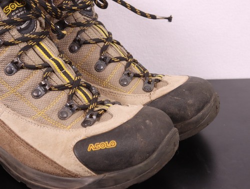 ASOLO Women’s US 8.5 FSN 70 GTX GoreTex Hiking Trail Boots -Tan Multicolor - Picture 8 of 10