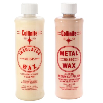 Collinite 845 Insulator Wax & 850 Metal Wax Combo Pack