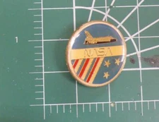 NASA Shuttle Program  pin Variant  Red White and Blue