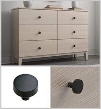 Liberty Soft Modern 1-3/8 in. 38 mm Matte Black Round Cabinet Knob -LOT/PACK 2