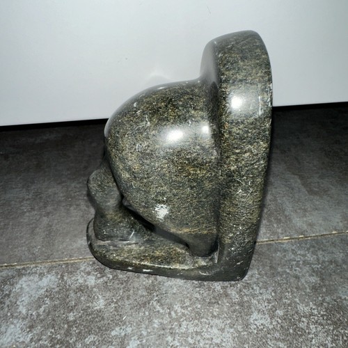 Hippopotamus Bookends Heavy Handcarved Hippos marble stone bookends vtg bookends - Picture 7 of 8