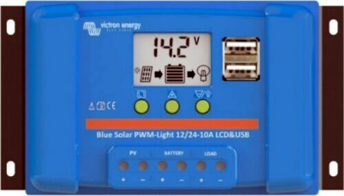 Victron SCC010010050 BlueSolar PWM-LCD & USB 12/24V-10A