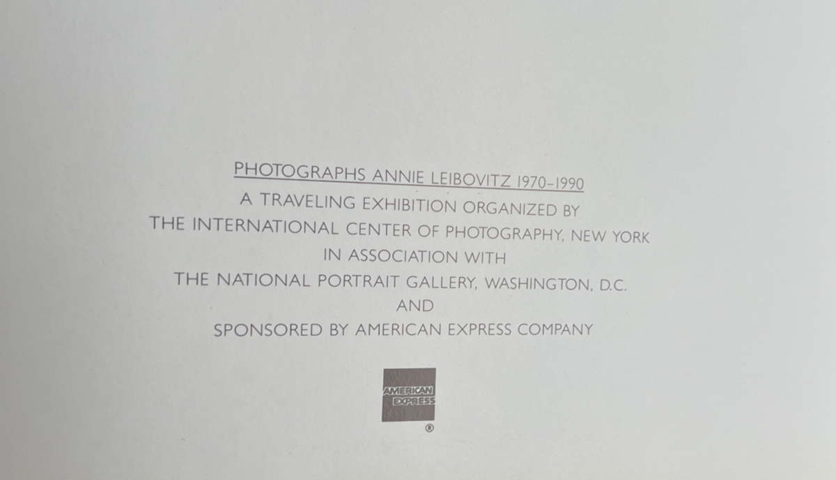 洋書 PHOTOGRAPHS / ANNIE LEIBOVITZ 1970-1990 Photographs Annie Leibovitz 1970-1990 – High Valley Books