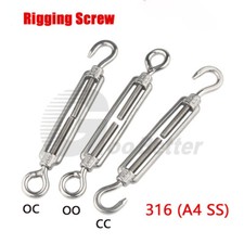 Eye Hook Jaw Rigging Screw Turnbuckle Straining Tensioner Stainless Steel 316