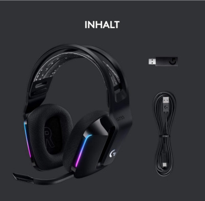 Logitech G733 Kabellose Gaming Headset - Kopfhörer mit Kopfbügel RGB Lautspreche