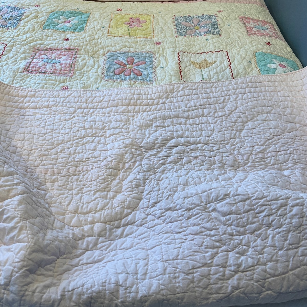 Pottery Barn ポッタリーバーン 純綿キルトカバー 未使用品 Pottery