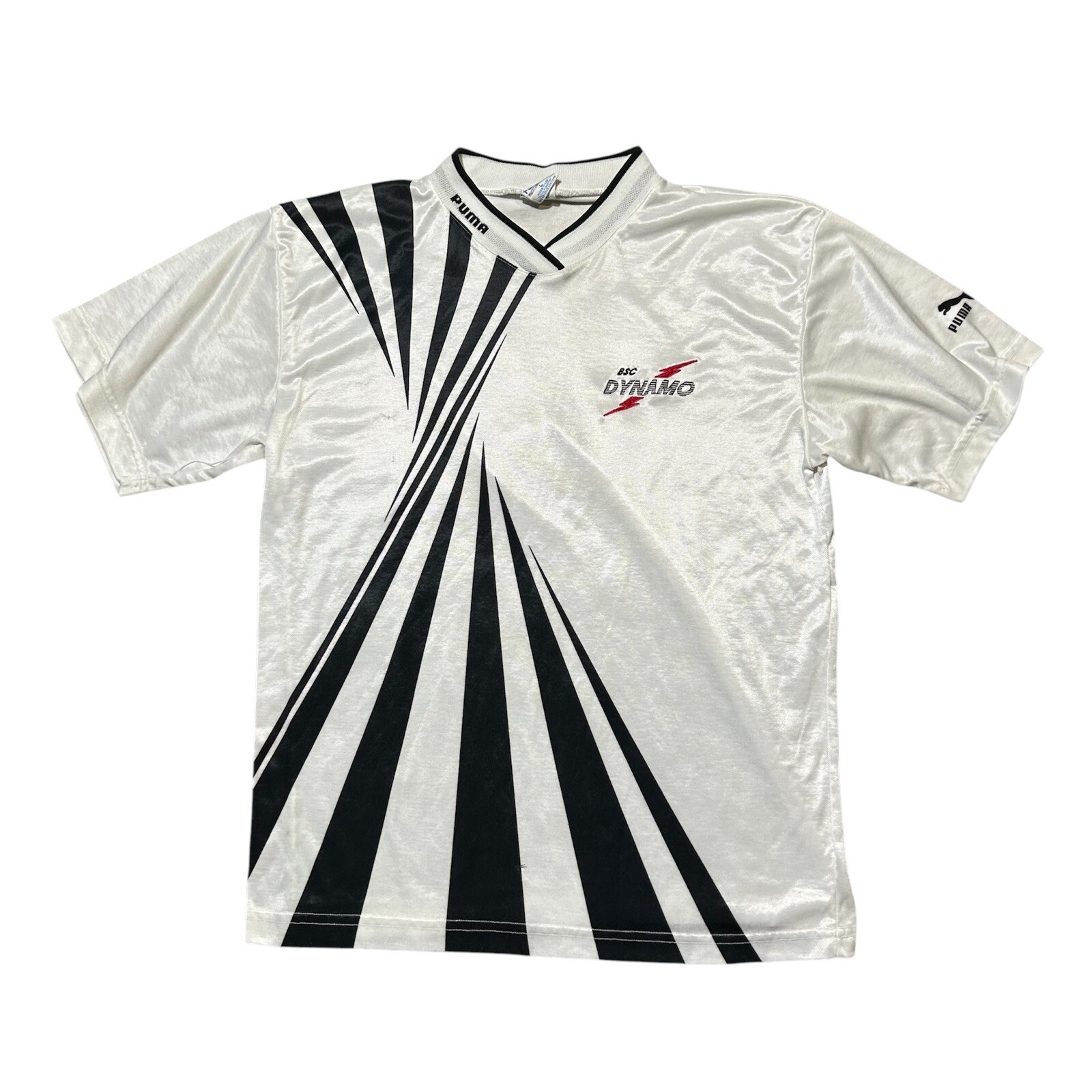 Vintage Berlin German BFC BSC Soccer Football Club Jersey L White Puma Polyester