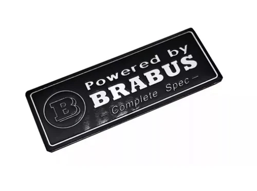 "POWERED BY BRABUS" Emblem Aufkleber Abzeichen Sticker Smart Mercedes Maybach