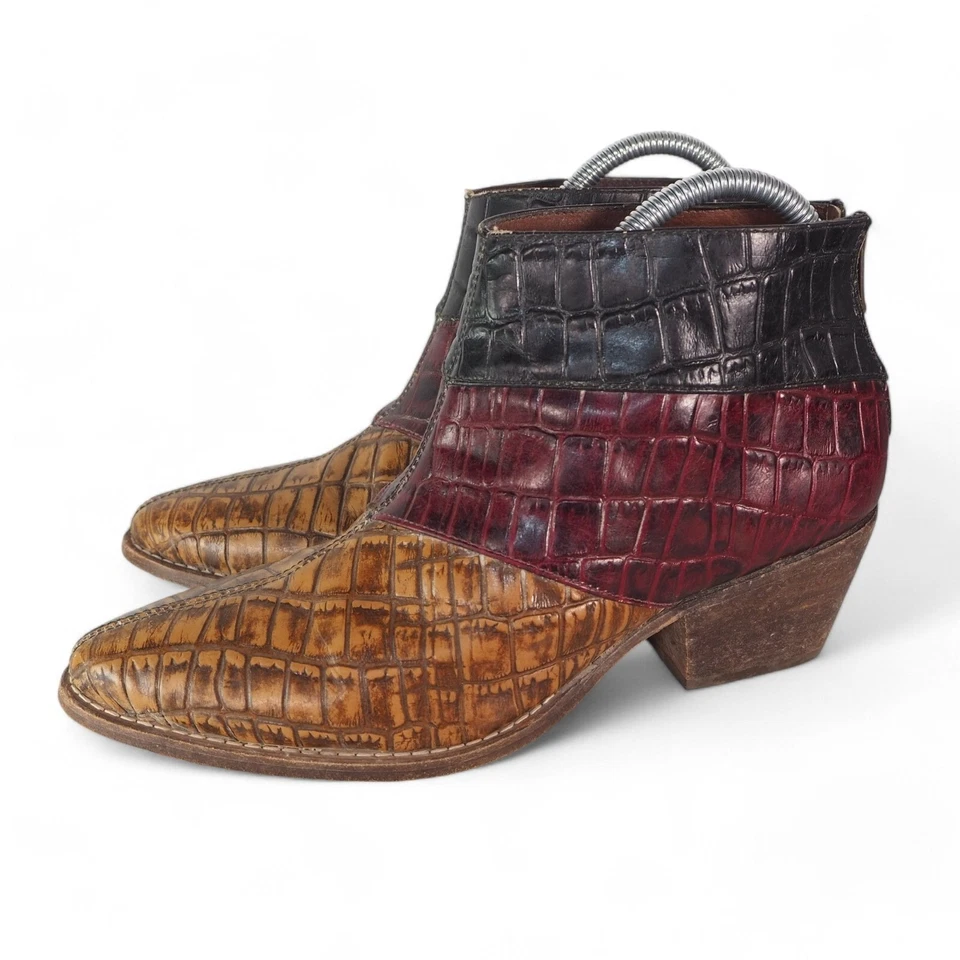 Farylrobin x Free People Tryst Botines de Cuero 'Combo Negro' Para Mujer 8 Foto 2 de 4