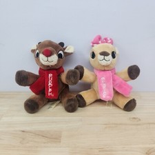 Rudolph And Clarice 6" Plush Dan Dee Rudolph The Red-Nosed Reindeer
