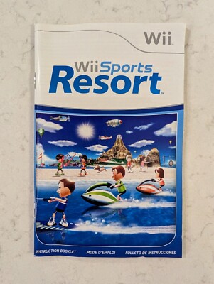 Wii Sports Resort (Nintendo Wii, 2009) CASE & MANUAL ONLY