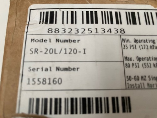 NEW CHRONOMITE - LABS SR-20L/120 - I HTR-I Electric Tankless Water Heater 120V - Picture 6 of 11