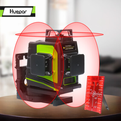 12 Lines 3D Rotary laser level self leveling 3 x 360 Degree Vertical Horizontal