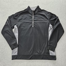 Nike Golf Tour Performace Therma Fit Mens Large Black 1/4 Zip Pullover