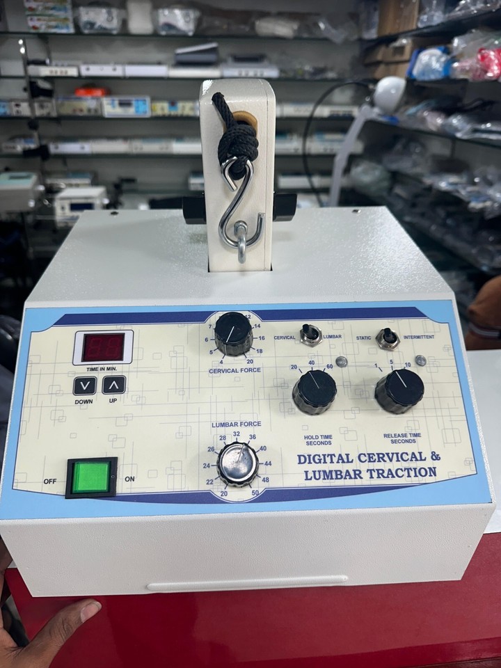 Cervical & Lumbar Traction Machine Physiotherapy Traction Devices Display Physio eBay