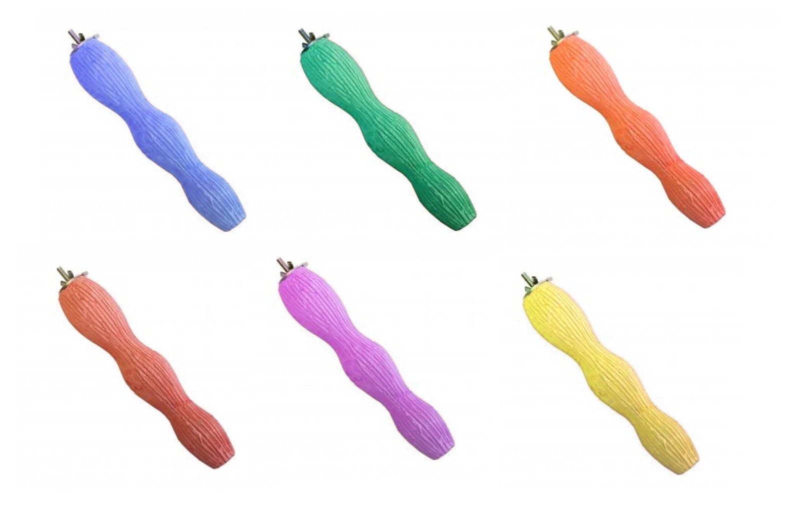 HAPPYPET LARGE BIRD PARROT 10" CLAW FEET CARE PEDICURE MACAW WAVE PERCH