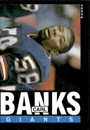 1985 Topps Football Carl Banks #111