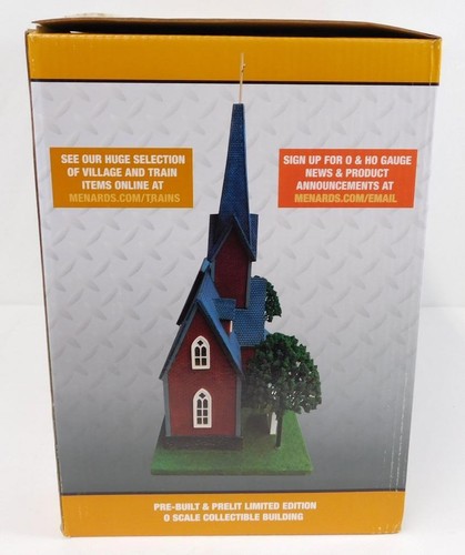 Menards 2796151 O Gauge Trinity Community Church C9+ Train layout building lit - Picture 21 of 23