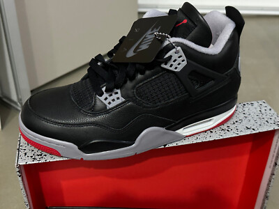 Nike Air Jordan 4 Retro  Bred Reimagined  Größe EU 42 *Ungetragen, Neu, Beleg*
